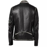 Studded Motorcycle Jacket With Studs